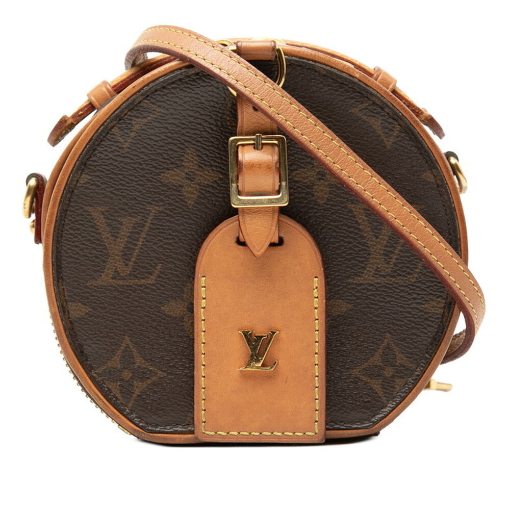 LOUIS VUITTON Brown Monogram Leather Shoulder Bag